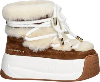 Naked Wolfe Darling Snow Boot - Dames - Winterlaarzen - Bruin - 40 EU - Wol - Schoenen