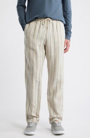 Alex Crane Bo Linen Drawstring Pants in Rio at Nordstrom, Size X-Large