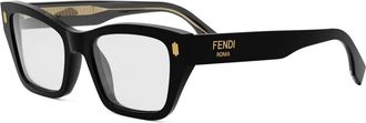 Fendi Roma Optisch Montuur - unisex - Brillen - Zwart - ONE Size - Accessoires