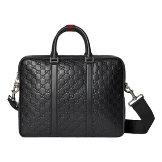 Gucci GG Emblem Large Briefcase Black 850222-AAFOM-1053