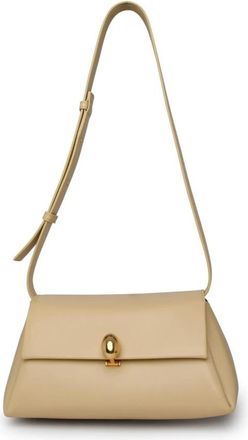 Jil Sander Leren Schoudertas - Dames - Schoudertassen - Bruin - ONE Size - Leer - Tassen