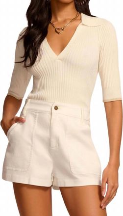 Ramy Brook Hilary High Rise Shorts In White