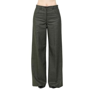 Aspesi Broeken, Dames, Groen, S, Wide Broeken