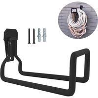 OEM Soporte De Pared De Metal Resistente Para Carrete De Manguera, Gancho De Almacenamiento, Ideal Para Guardar La Manguera De Jard&iacute;n, Color Negro, 1 Unid