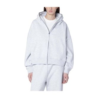 Entire studios Felpa Zip Cardigan - Dames - Vesten met rits - Grijs - XS - Katoen - Hoodies & sweatvesten