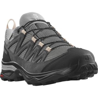 Salomon Wanderschuh SALOMON X WARD Leather GORE-TEX, Damen, Gr. 37, grau, Leder, Mesh, Schuhe Wanderschuh, wasserdicht