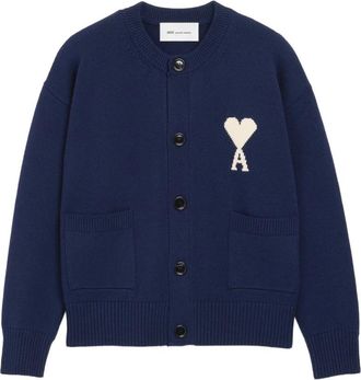 Ami Cardigans - Heren - Vesten - Blauw - XL - Truien & Vesten