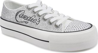 Candie's Leann Low Top Platform Sneaker in Silver at Nordstrom, Size 11