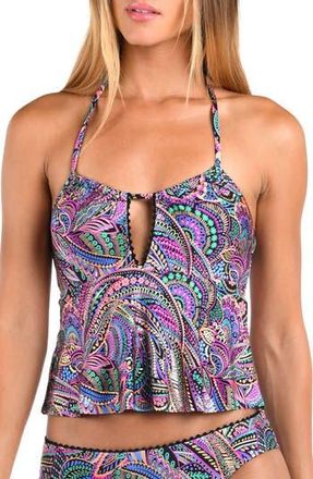 Sunshine 79 Disco Tankini Top in Purple Multi at Nordstrom Rack, Size 14