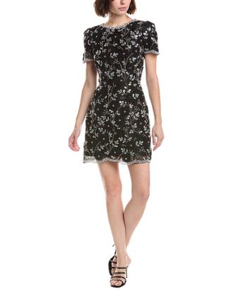 Milly Daisy Silver Star Sequins Dress
