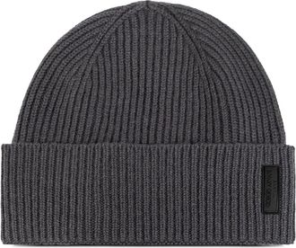 Giorgio Armani cashmere beanie - men - Cashmere - M - Grey