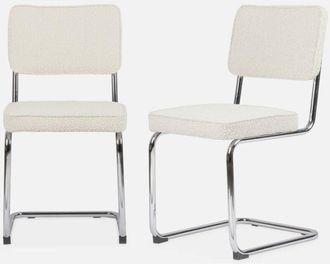 Alice's Garden Alices Garden - Set di 2 sedie a sbalzo bouclé