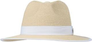 Bruno Magli Ribbon Trim Fedora in Natural at Nordstrom Rack