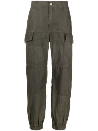 Alexander McQueen Katoenen cargo broek met vlakken - Groen