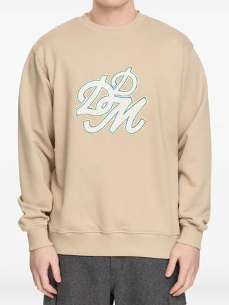 Drôle de Monsieur embroidered-logo sweatshirt - men - Cotton - M - Neutrals