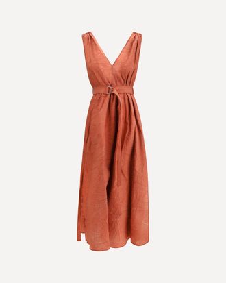 Brunello Cucinelli Midi Dress with floral motif Female L