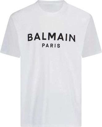 Balmain Hombre, Camisetas, Blanco, Talla: L