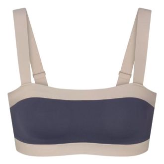 Nike (WMNS) Nike x SKIMS Matte Shine Mix Straight-Neck Bra Deep Royal Stone BABRA9710W-DEO