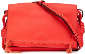 Loewe Borsa a tracolla Flamenco Knot Whipstitch in pelle 2017 - Rosso
