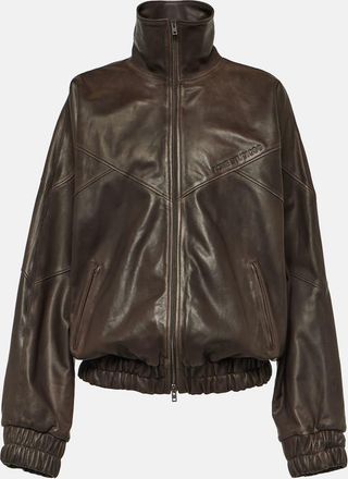 Acne Studios Letty leather bomber jacket