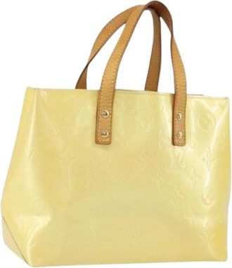 Louis Vuitton Pre-owned Vintage Handtas - Dames - Vintage Handtas - Geel - ONE Size - Leer - Vintage