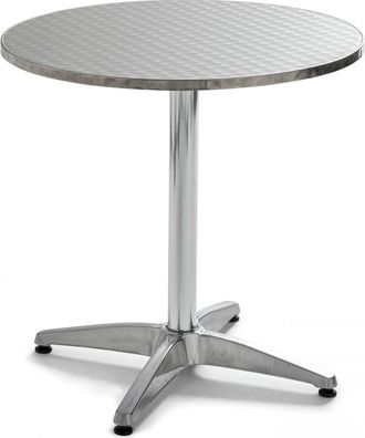 Oviala Mesa de jard&iacute;n redonda de aluminio