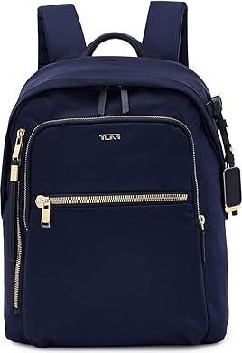Tumi Halsey Backpack Computer Bags Indigo/Light Gold, Leather