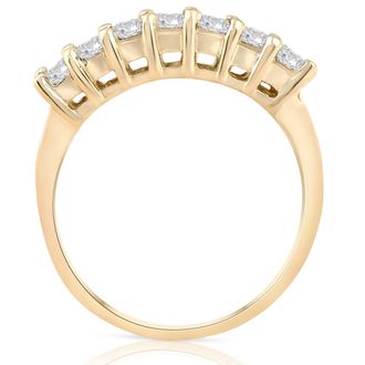 Pompeii3 5/8CT Round Cut Diamond Wedding Anniversary Ring Solid 14K Yellow Gold Size Selectable