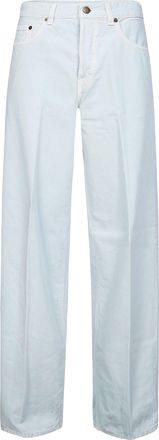 Haikure Relaxed Wide-Leg Denim Pants with Classic Five-Pocket Design