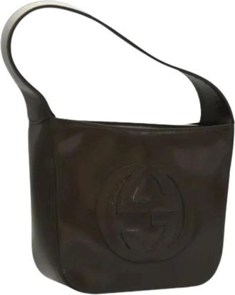 Gucci Pre-owned Shoulder Bags, female, Brown, Size: ONE SIZE Pre-owned Vintage Shoulder Bag