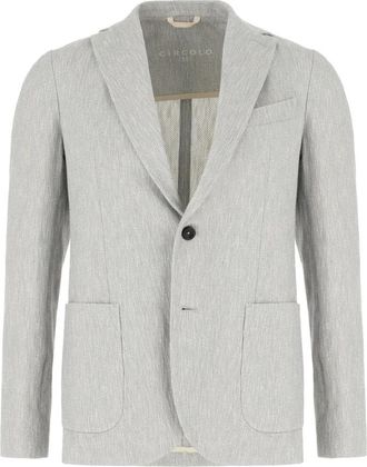 Circolo 1901 Stijlvolle Jassen en Vesten Collectie - Heren - Blazers - Grijs - XL - Katoen - Jassen