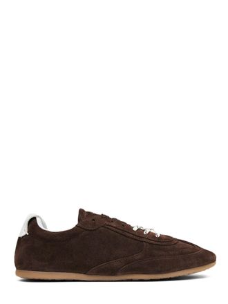 Alohas Chocolate Brown Suede and Leather Sneakers