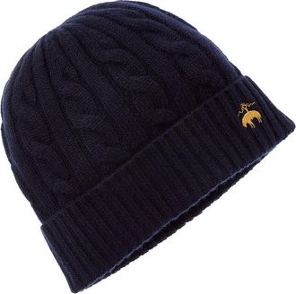 Brooks Brothers Core Cable Wool & Cashmere-Blend Beanie