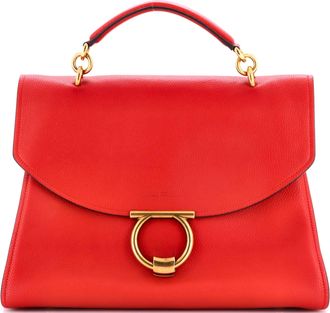 Ferragamo Margot Satchel Leather Large