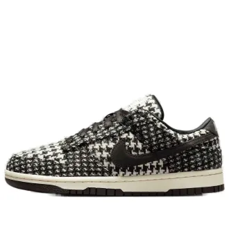 Nike (WMNS) Nike x Harris Tweed Dunk Low White Black HQ5036-901