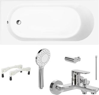 Villeroy & Boch Villeroy&boch - Pack Ba&ntilde;era 160 X 70 Villeroy Et Boch O Novo Con Pies Y Grifo