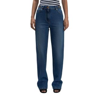 Versace Straight Leg Denim Jeans, Size 25