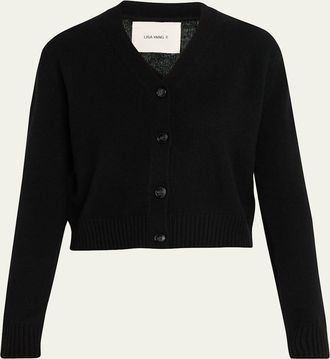 Lisa Yang Marion Cashmere-Silk V-Neck Cardigan