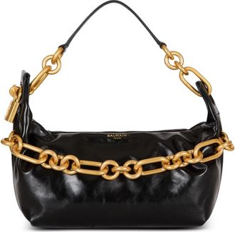 Balmain Middelgrote Sync-tas van kalfsleer - Dames - Schoudertassen - Zwart - ONE Size - Leer - Tassen