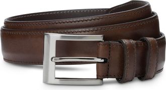 Allen Edmonds Wide Leather Belt in Espresso at Nordstrom, Size 42