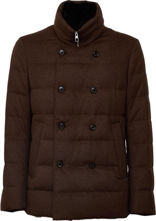 Montecore Beauer Elegant Double-Breasted Quilted Peacoat