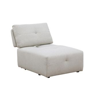 Best Master Furniture Nour Beige Armless Chair