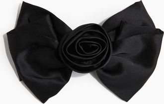 H&M Haarspange mit Seidenschleife - Schwarz