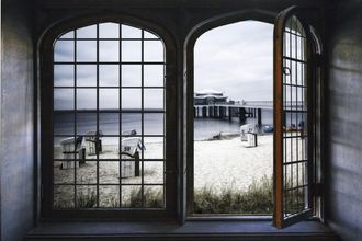 Queence Wandsticker »Nordsee« Wandsticker, Wandbild, selbstklebend, 3D, Fenster