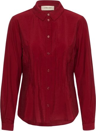 Cream Shirt - Dames - Overhemden - Rood - XS - Overhemden