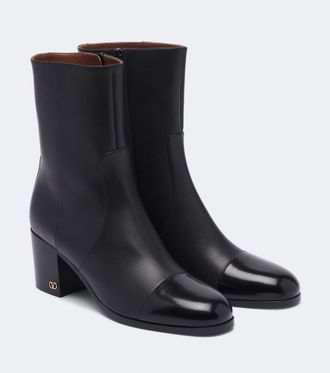 Valentino Garavani VLogo leather ankle boots