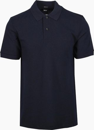 HUGO BOSS Mens Boss Black BOSS PALLAS POLO DARK BLUE - Navy - Size: 40
