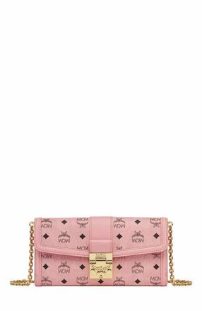 MCM Tracy Chain Wallet in Visetos in Pink at Nordstrom