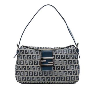 Fendi Pre-owned Fendi Zucchino Double Flap Slhoulder Bag Ladies I5ENHUIJD60MLFXM