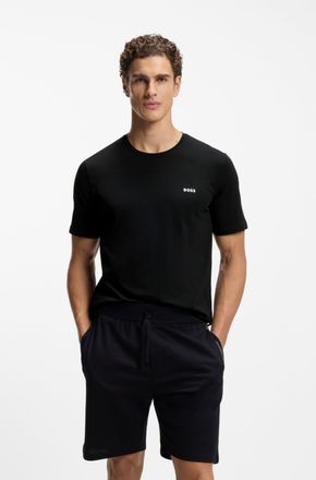 HUGO BOSS T-Shirt BOSS Mix&Match T-Shirt R, Herren, Gr. 4XL, schwarz 001, Single Jersey, Obermaterial: 95% Baumwolle, 5% Elasthan, Basic, Rundhals, eingesetzt e